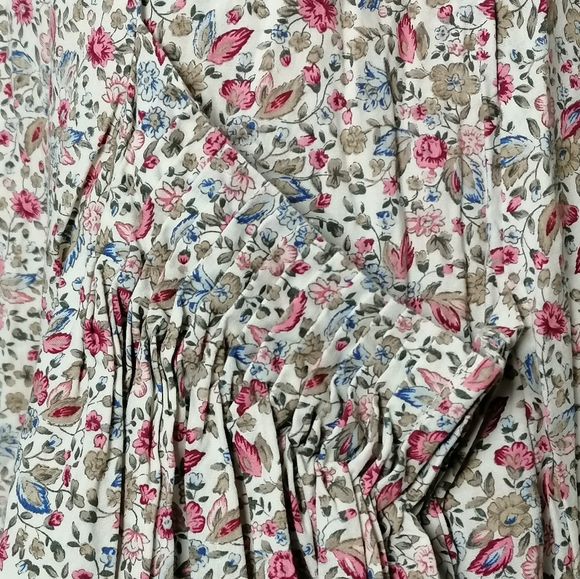 🍡 XXL，floral print crew neckline cap sleeve dress by wema - Picture 6 of 7